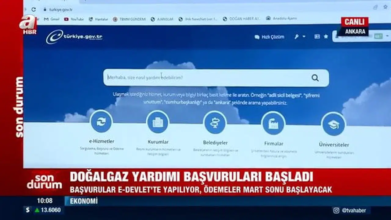 Doğalgaz Yardım Başvurusu Nasıl Yapılır? E-Devlet Başvuru Formu
