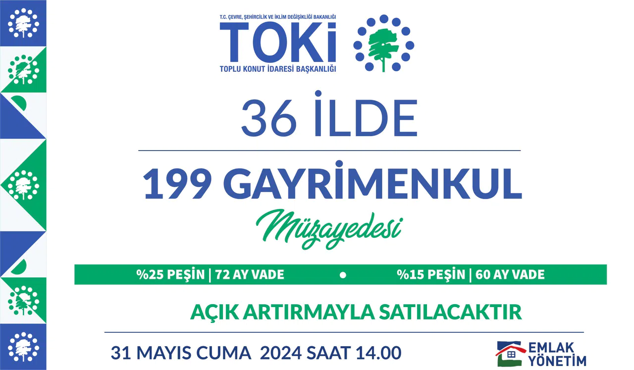 TOKİ 36 İlde 72 Ay Taksitle Gayrimenkül Satışı Başladı Süre Azalıyor