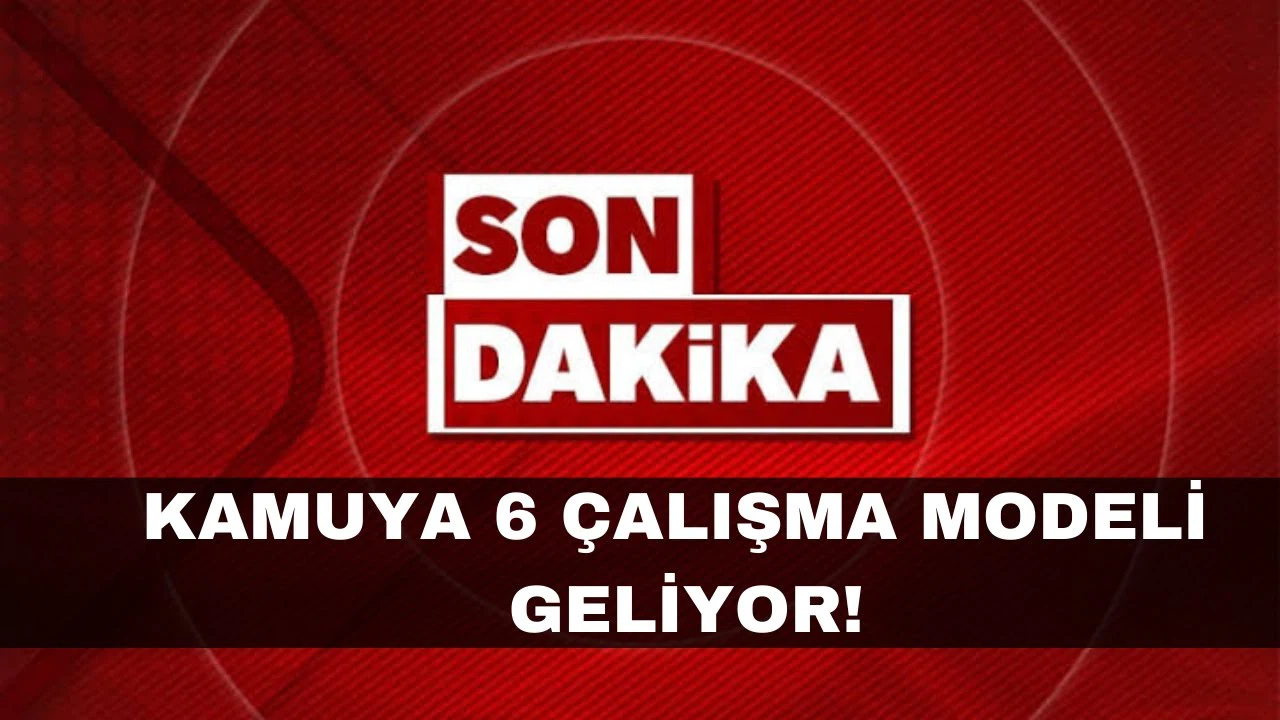 Kamuya 6 Çalışma Modeli Geliyor! Evden ve Uzakma Çalışma Modeli Detayları
