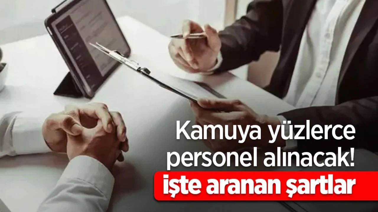 Kamuya Yüzlerce İşçi, Memur ve Kamu Personeli Alımı Yapılacak! Başvurular Başladı