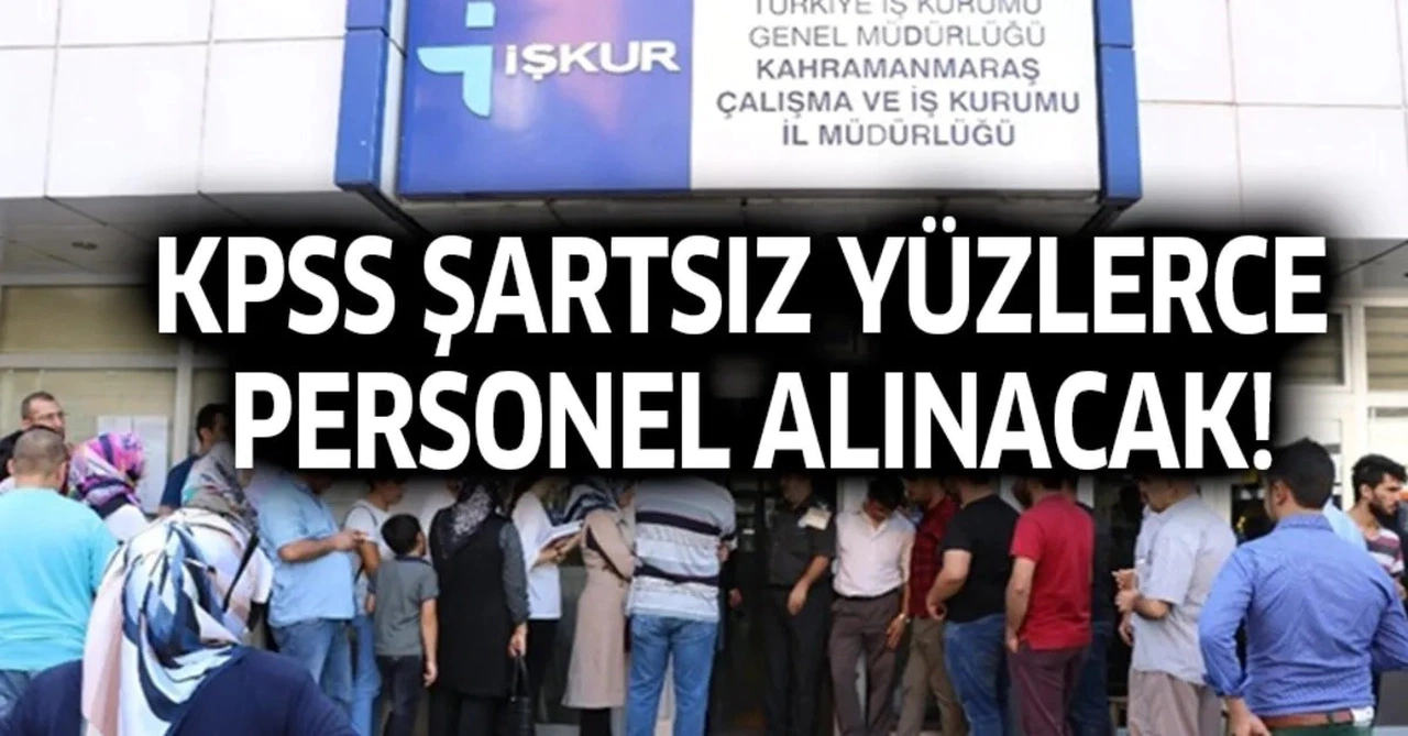 DSİ, Nüfus Müdürlükleri, Kuran Kursları, Adalet Bakanlığı ve OGM: 30 Şehirde KPSS Şartsız İşçi Alımı Başladı!