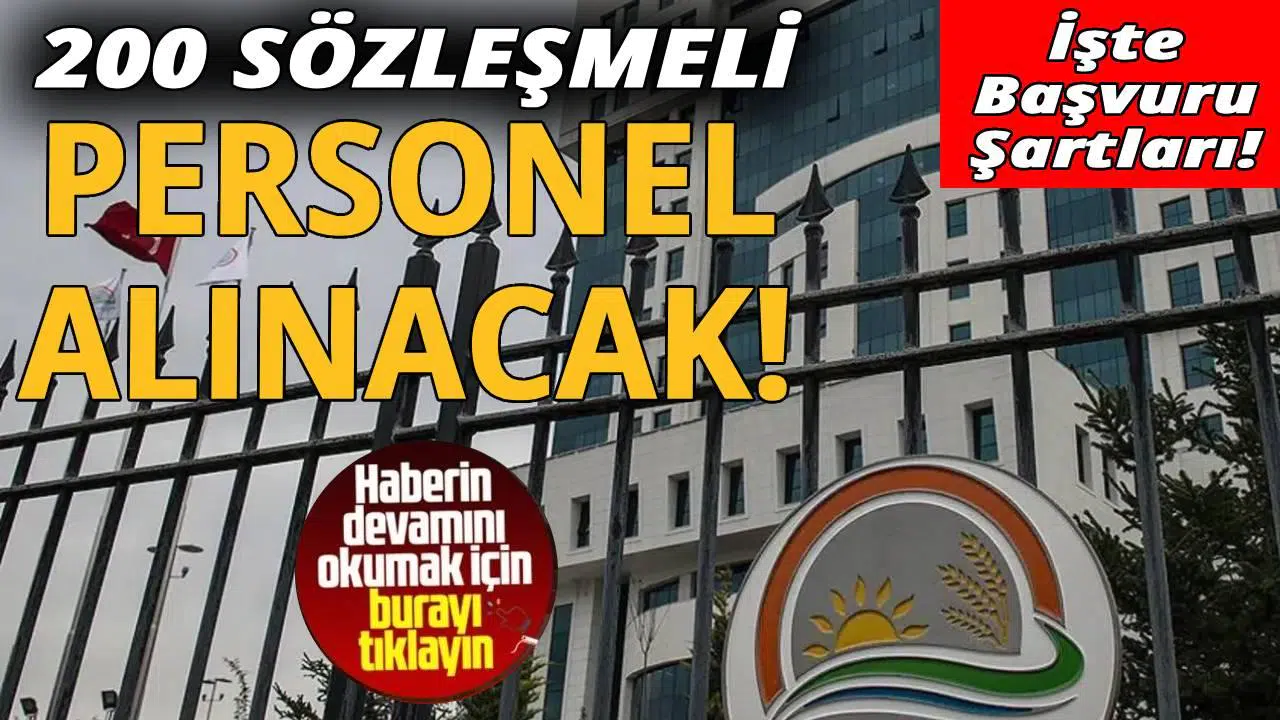 Tarım ve Orman Bakanlığı 200 Personel Alımı Yapıyor! Başvurular e-Devlet Üzerinden