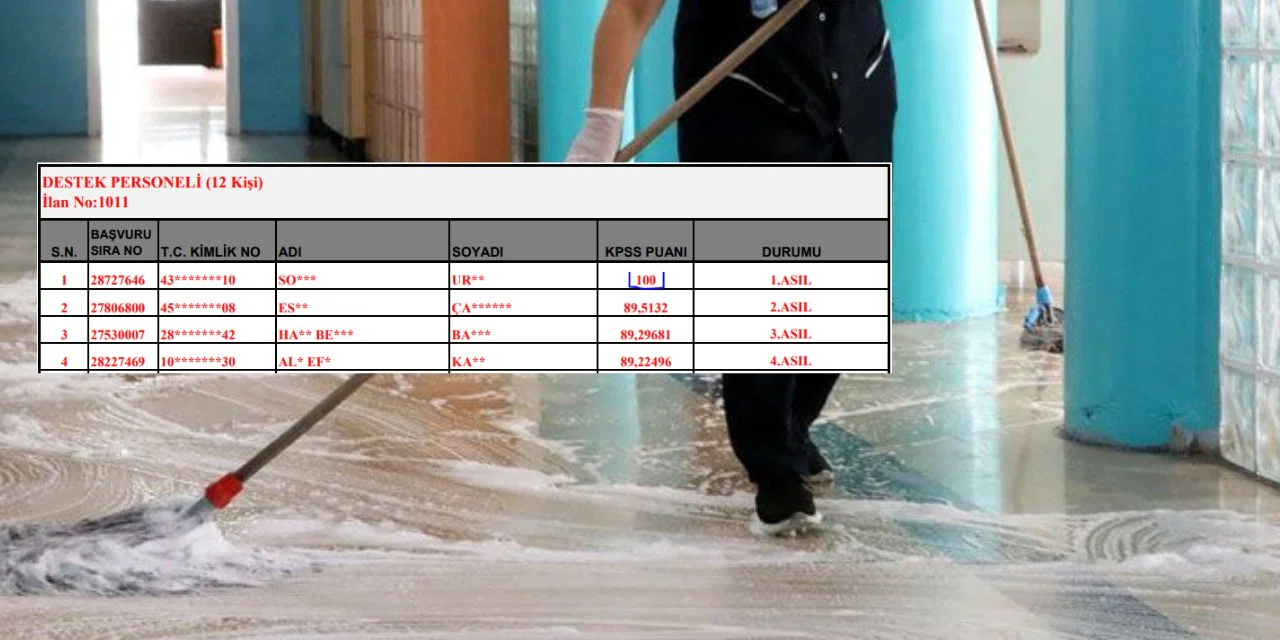 KPSS’de Tarihe Geçen Sonuç: 100 Tam Puan Alan Türkiye Birincisi Temizlik Görevlisi Olarak Atandı