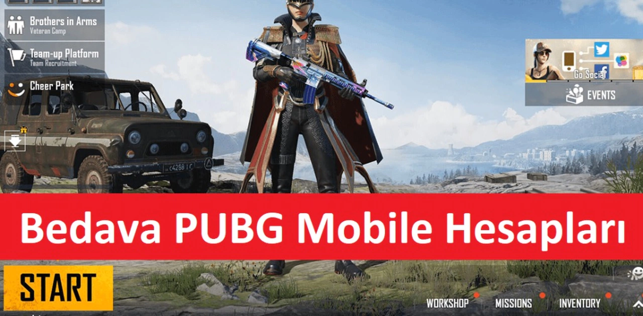 PUBG Mobile Bedava Hesap Gerçek Çalışan Hesaplar Listesi