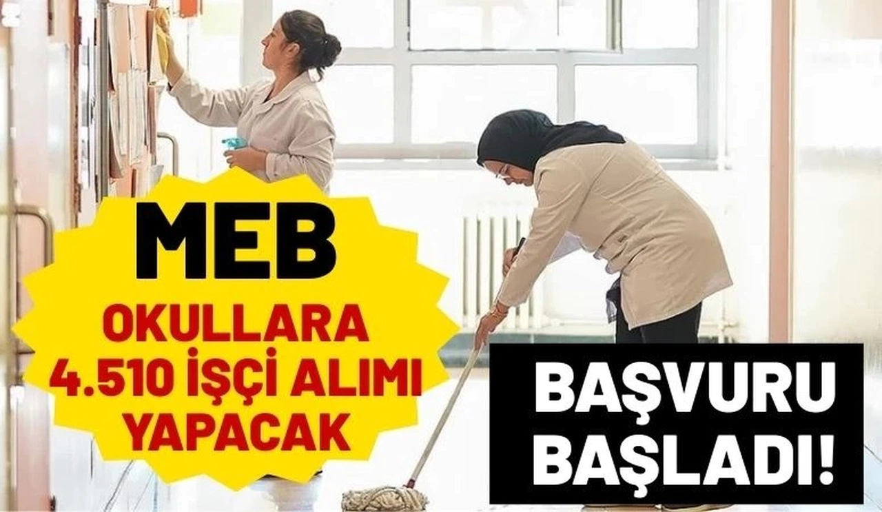 MEB 4.510 TYP İşçi Alımı Şubat 2026: Okullara Temizlik Görevlisi Başvurusu Başladı
