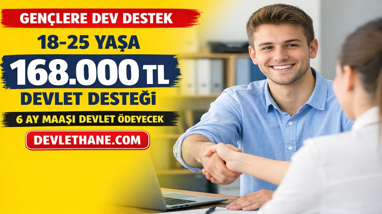 18-25 Yaş Arası Gençlere Büyük Destek: Devlet 6 Ay Maaş ve Sigortayı Ödeyecek! Toplam Destek 168 Bin TL’ye Ulaşıyor