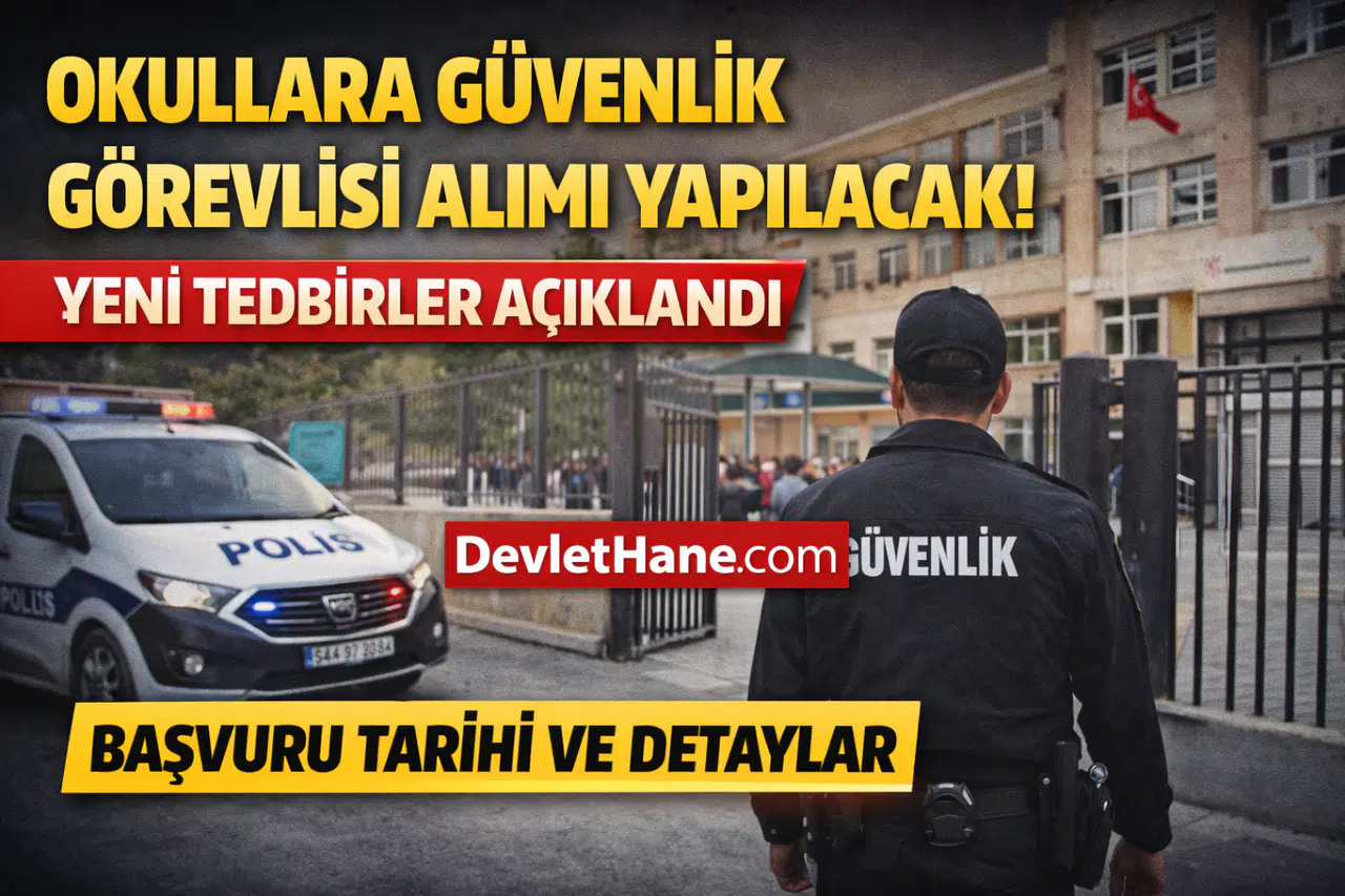 Okullara Güvenlik Görevlisi Alımı Yapılacak! Yeni Tedbirler Açıklandı