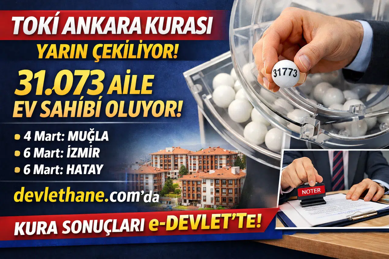 TOKİ Ankara Kurası Yarın Çekiliyor: 31 Bin 73 Aile Ev Sahibi Oluyor