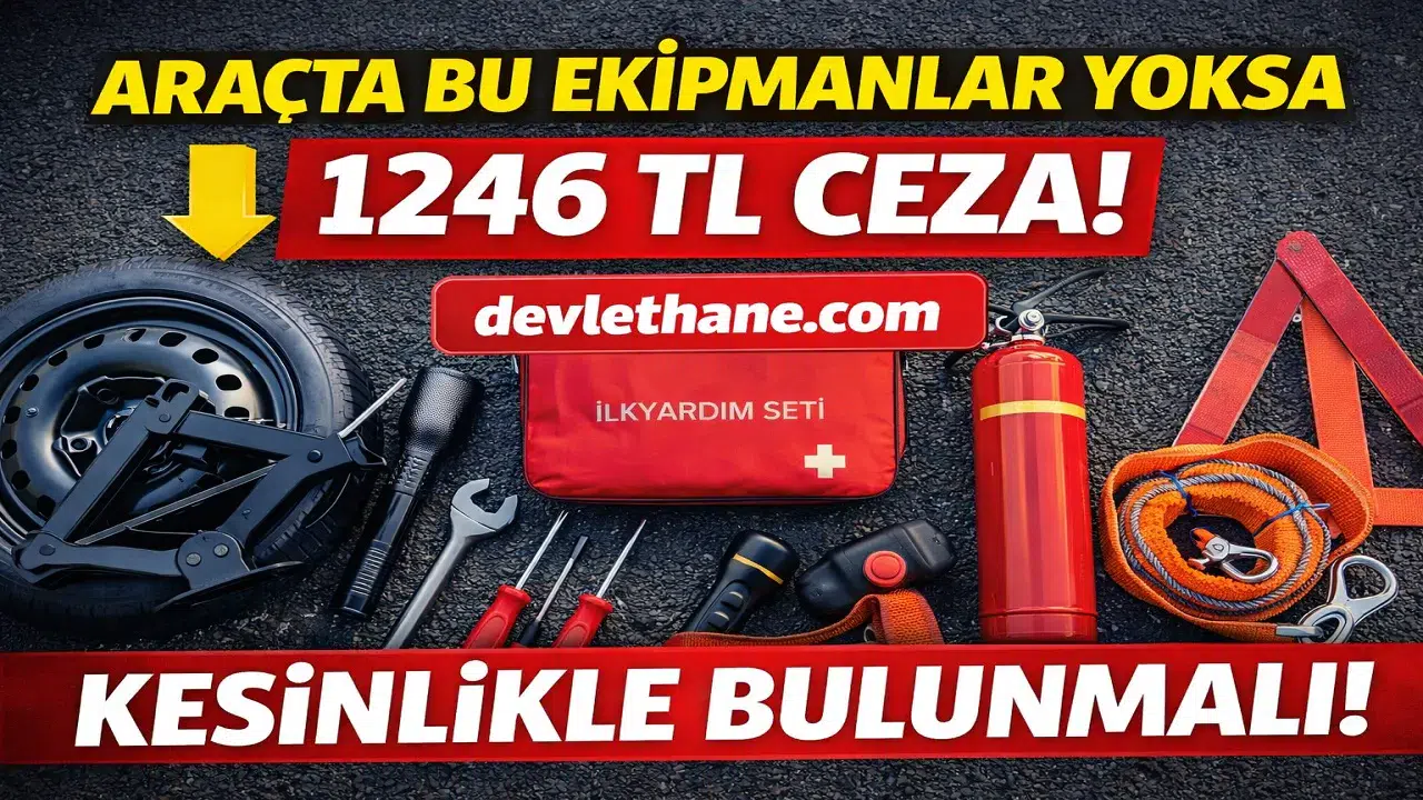 Araçta Bu Ekipmanlar Yoksa Ceza Var! 1246 TL Yaptırım Uygulanacak