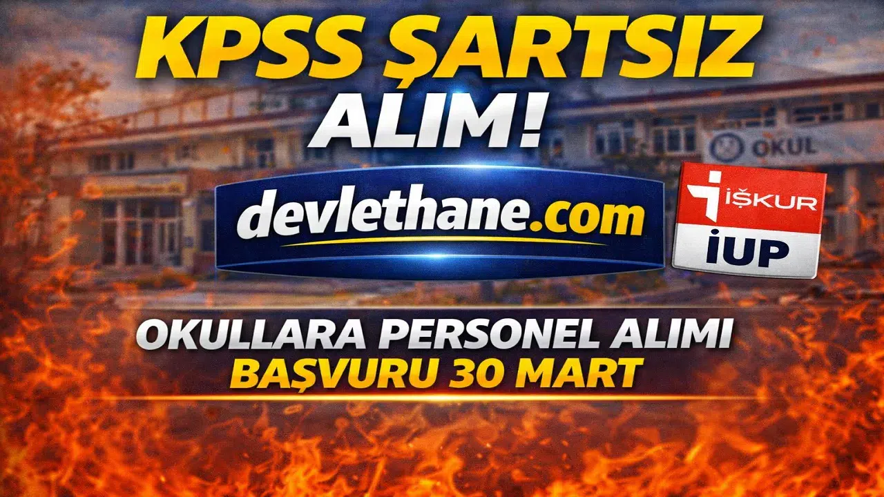 Okullara KPSS’siz Temizlik Personeli Alımı Başlıyor! Başvurular 30 Mart’ta