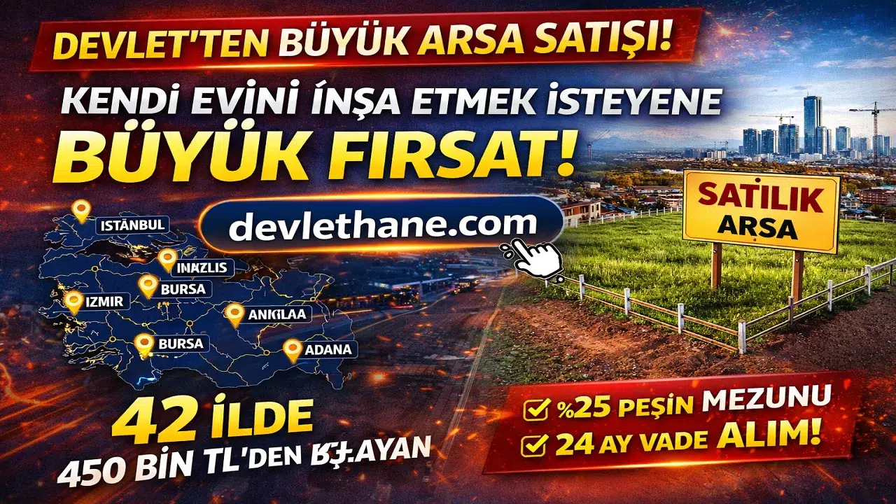 TOKİ 42 İlde Arsa Satışı Başlattı: %25 Peşinat, 24 Ay Taksit Fırsatı