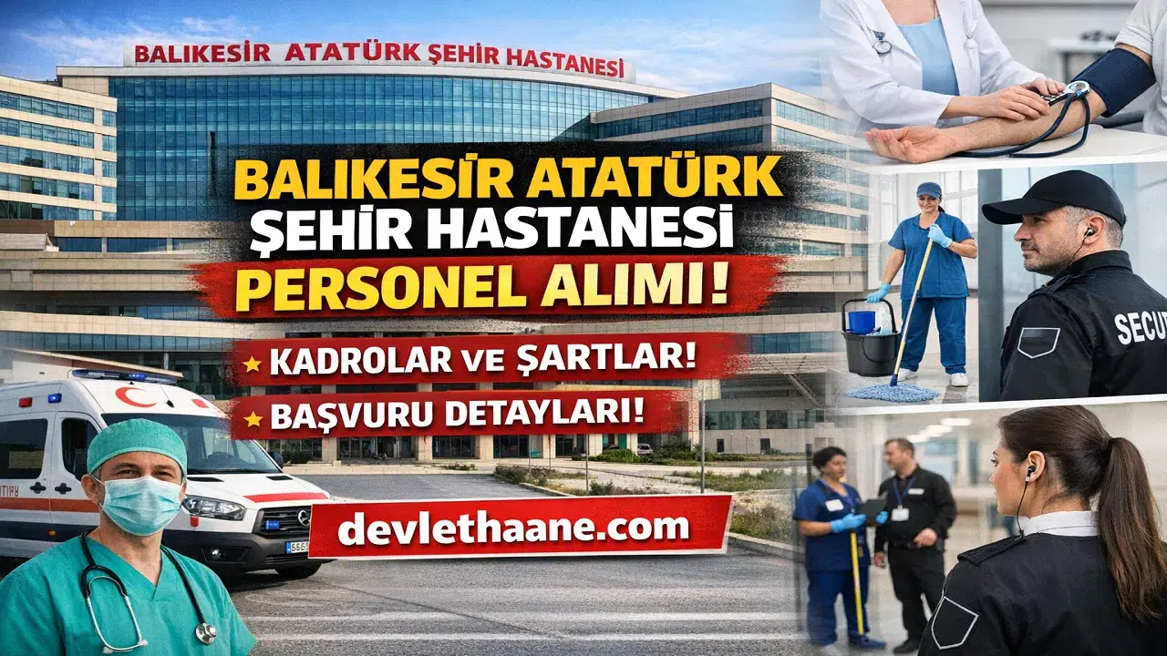Balıkesir Atatürk Şehir Hastanesi Personel Alımı 2026: Kadrolar, Başvuru Şartları ve Tüm Süreç Detayları