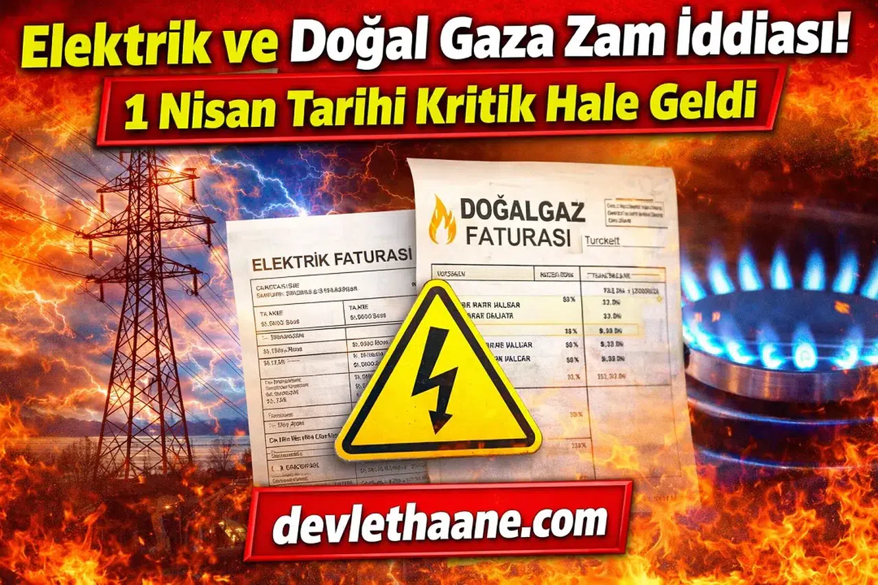 Elektrik ve Doğal Gaza Zam İddiası! 1 Nisan Tarihi Kritik Hale Geldi