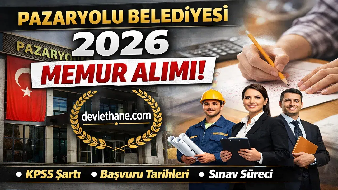 Pazaryolu Belediyesi 3 Kadroya Memur Alacak! Başvuru Tarihleri ve Şartları Açıklandı