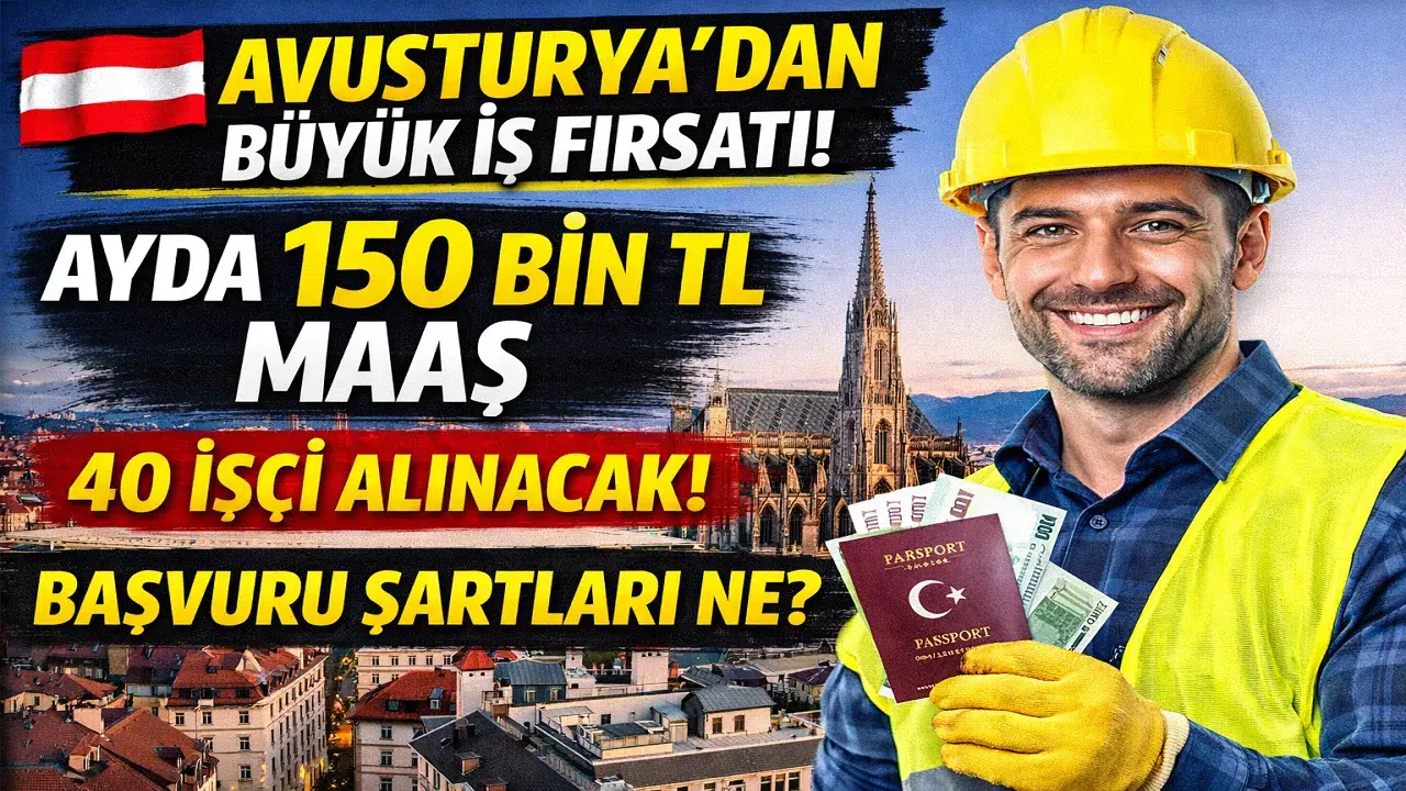 Avusturya’dan Türkiye’ye İş Fırsatı: Ayda 150 Bin TL Maaşla İşçi Alımı Başladı! İşte Şartlar ve Tüm Detaylar