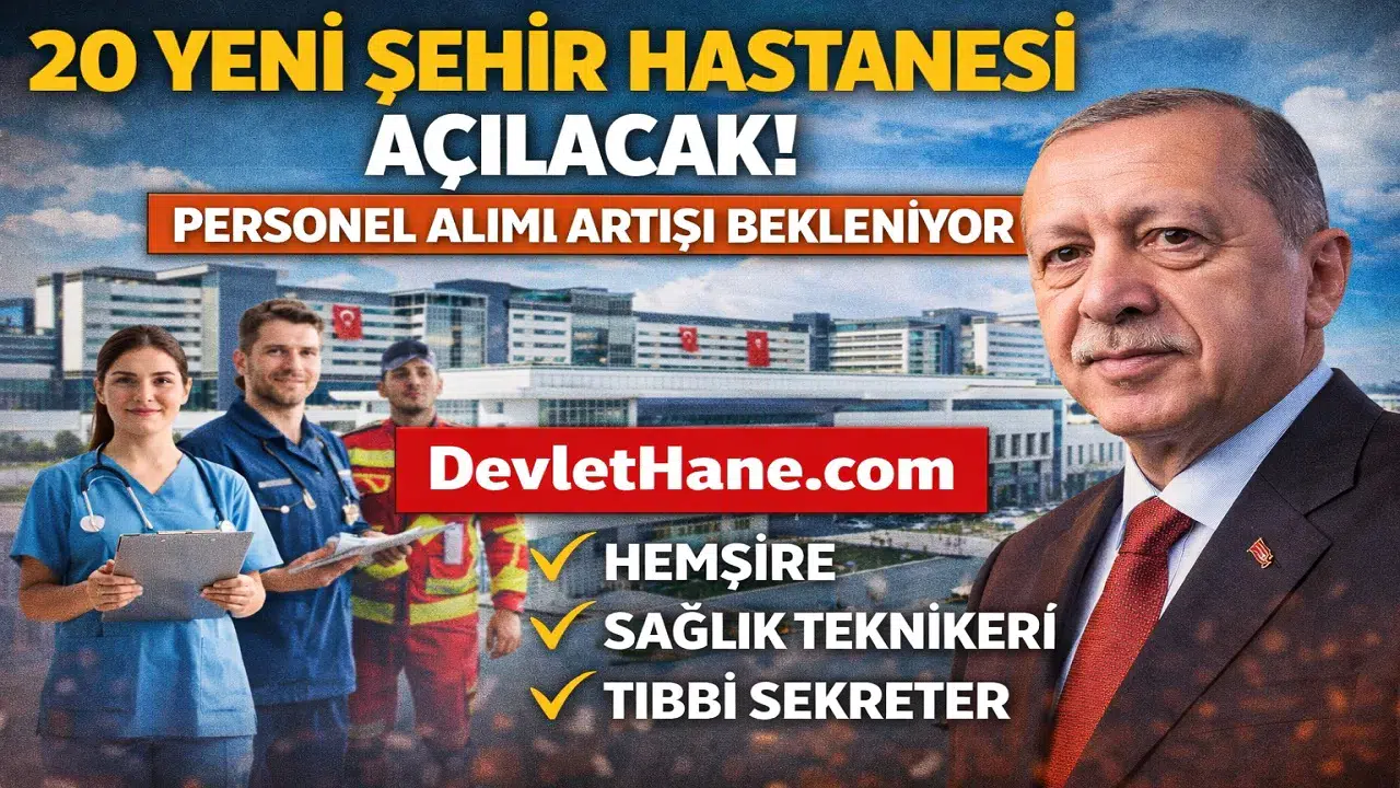 20 Yeni Şehir Hastanesi Açılıyor! Sağlık Bakanlığı Personel Alımı Artabili