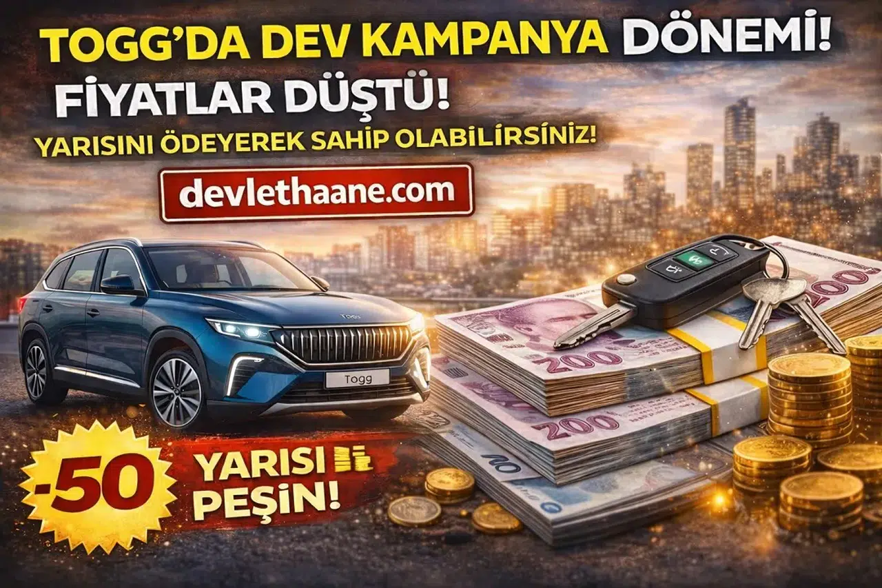 Togg’da Dev Kampanya Dönemi Fiyatlar Düştü Yarısını Ödeyerek Sahip Olabilirsiniz