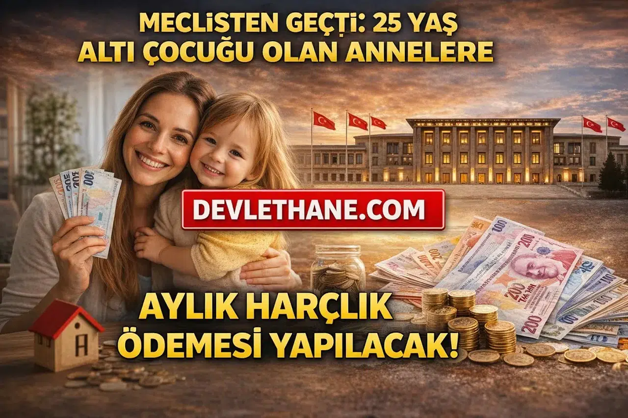Meclisten Geçti: 25 Yaş Altı Çocuğu Olan Annelere Aylık Destek Ödemesi Başlıyor