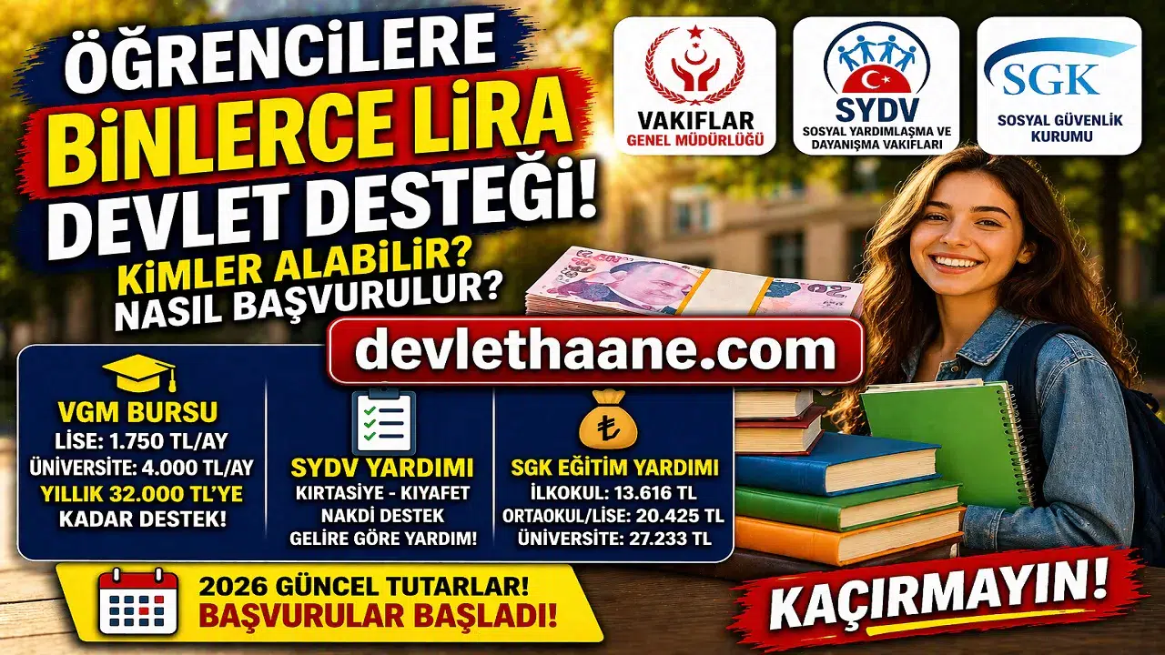 Öğrencilere Binlerce Lira Devlet Desteği! Kimler Alabilir, Başvuru Şartları Neler?