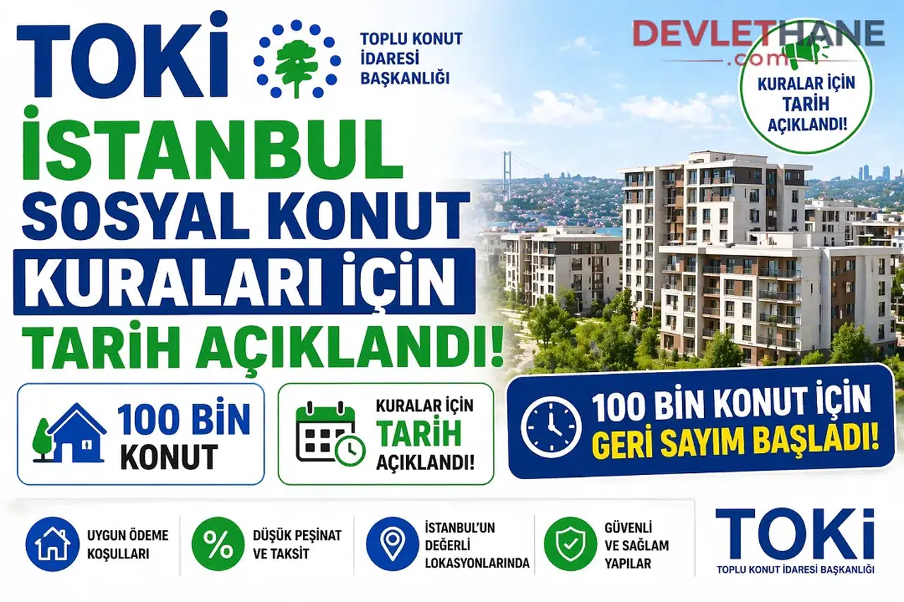 TOKİ İstanbul Sosyal Konut Kuraları İçin Tarih Açıklandı! 100 Bin Konut İçin Geri Sayım Başladı