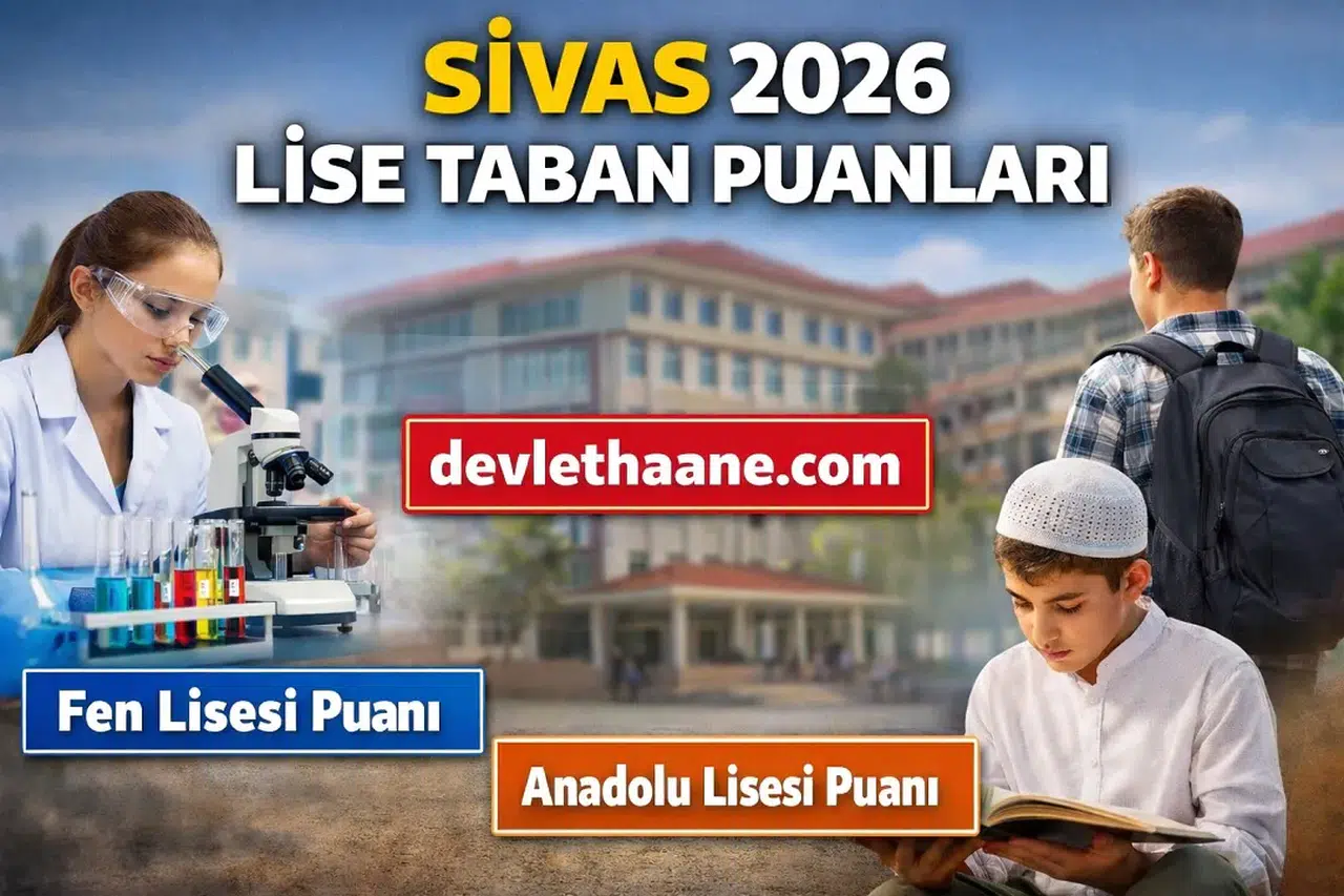 Sivas Lise Taban Puanları 2026 Açıklandı mı? Fen Lisesi ve Anadolu Liseleri Güncel Liste