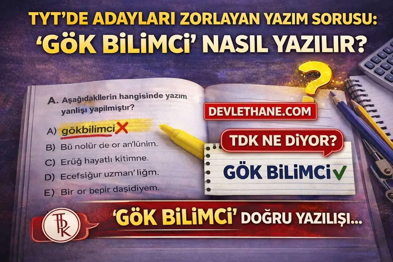 TYT’de Adayları Zorlayan Yazım Sorusu: “Gök bilimci” Nasıl Yazılır? (2026 Güncel Bilgi)