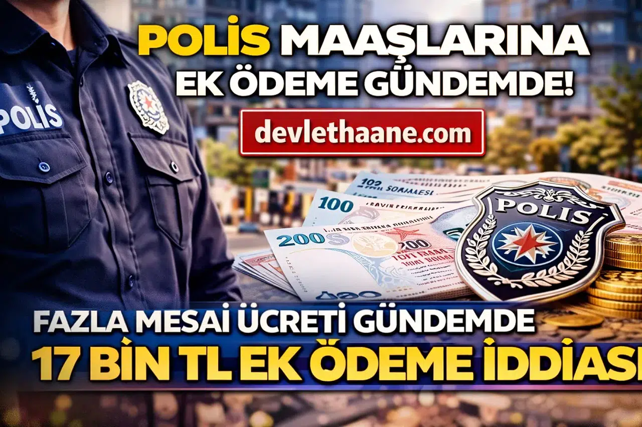 Polis Maaşlarına Ek Ödeme Geliyor mu? Fazla Mesai Ücreti Gündemde