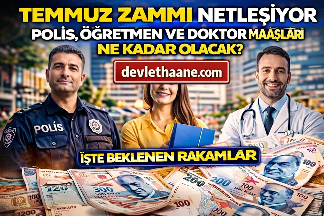 Temmuz 2026 Memur Zammı Netleşiyor! Polis, Öğretmen ve Doktor Maaşları Ne Kadar Olacak?