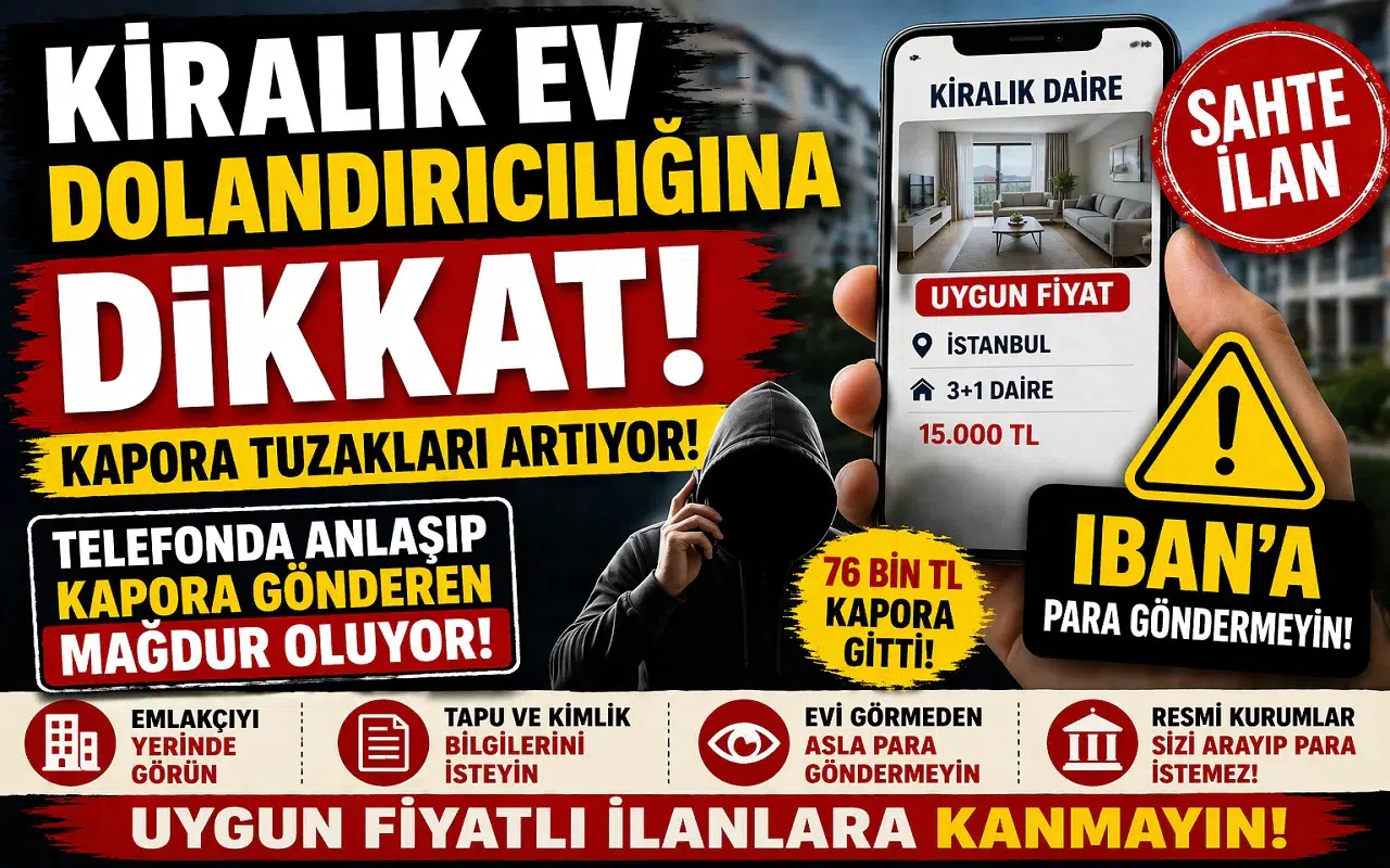 Kiralık Ev Tuzaklarına Dikkat! Kapora Dolandırıcılığı Artıyor