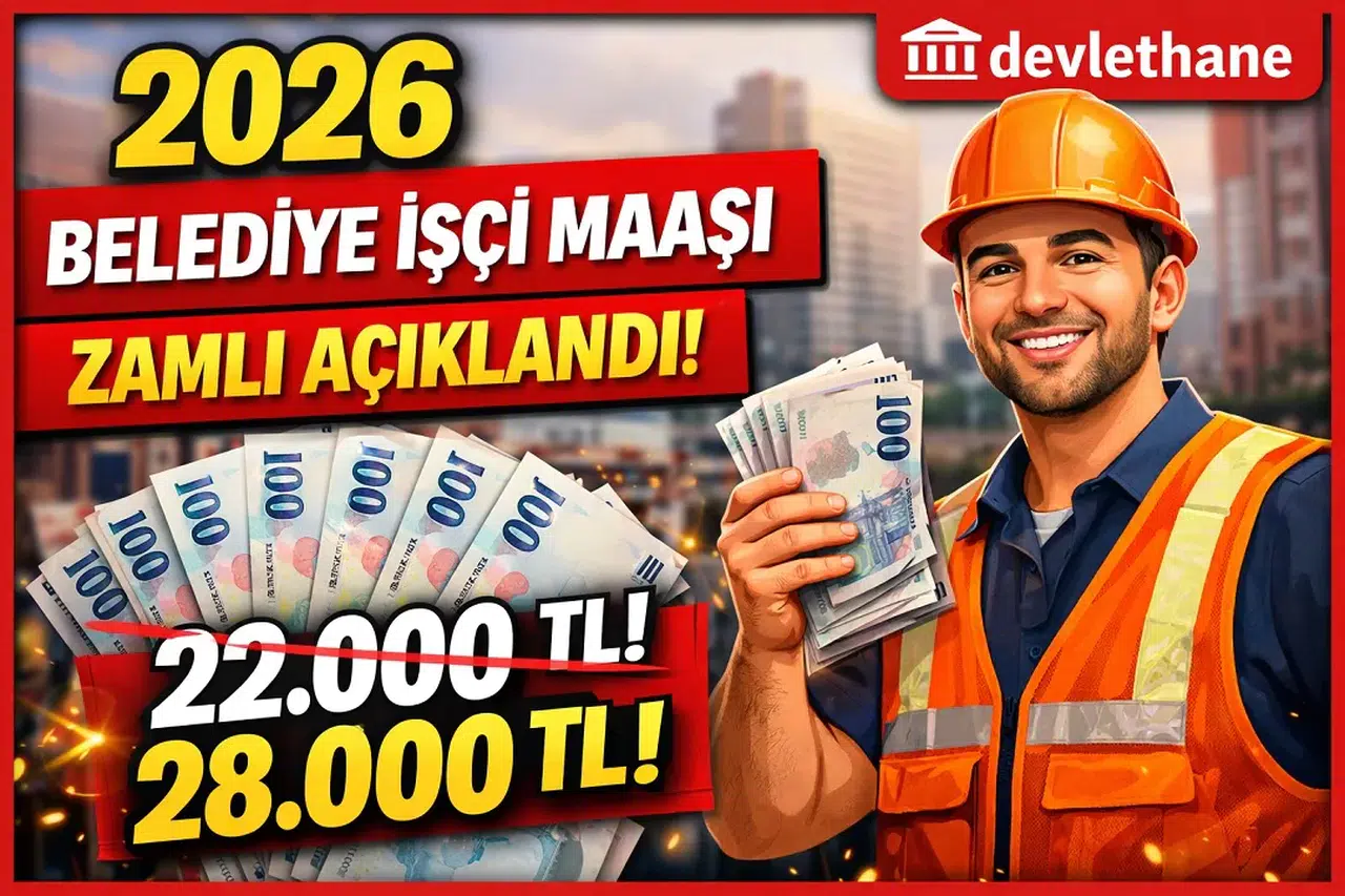 2026 Zamlı Belediye İşçi Maaşları Açıklandı! En Düşük Maaş Belli Oldu