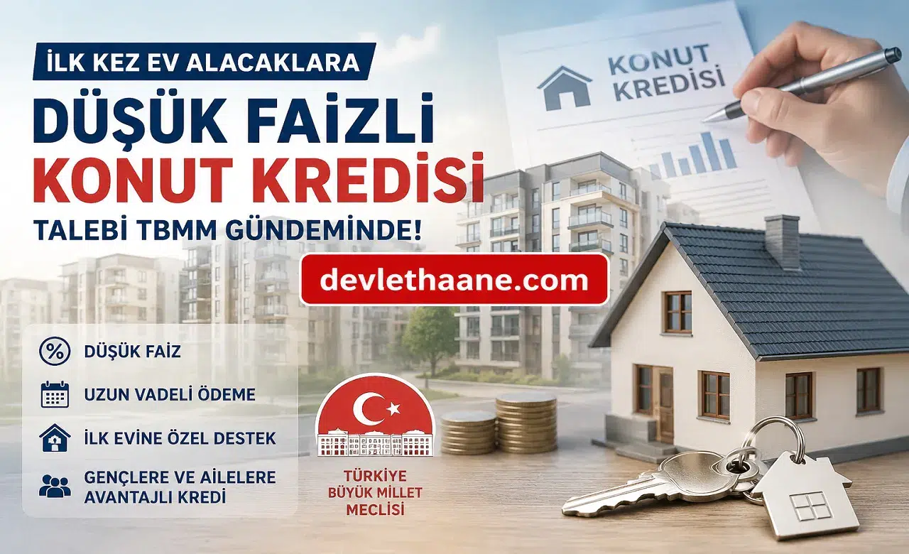 İlk Kez Ev Alacaklara Devlet Destekli Düşük Faizli Konut Kredisi Gündemde! TBMM’ye Binlerce Başvuru Yapıldı