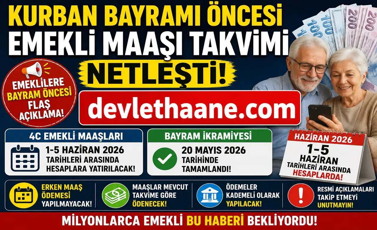 Kurban Bayramı Öncesi Emekli Maaşı Takvimi Netleşti: 4C Emeklileri Maaşlarını Ne Zaman Alacak?