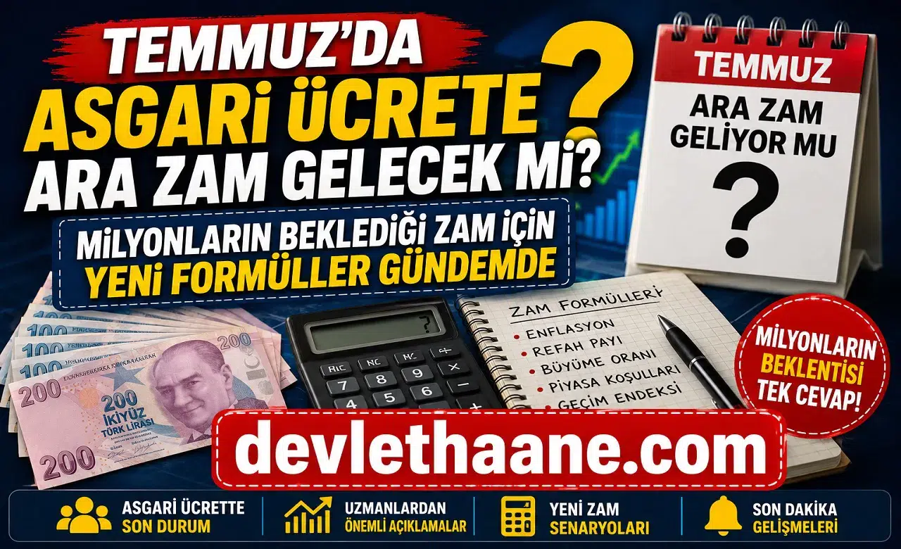 Temmuz’da Asgari Ücrete Ara Zam Gelecek Mi? Milyonların Beklediği Zam İçin Yeni Formüller Gündemde