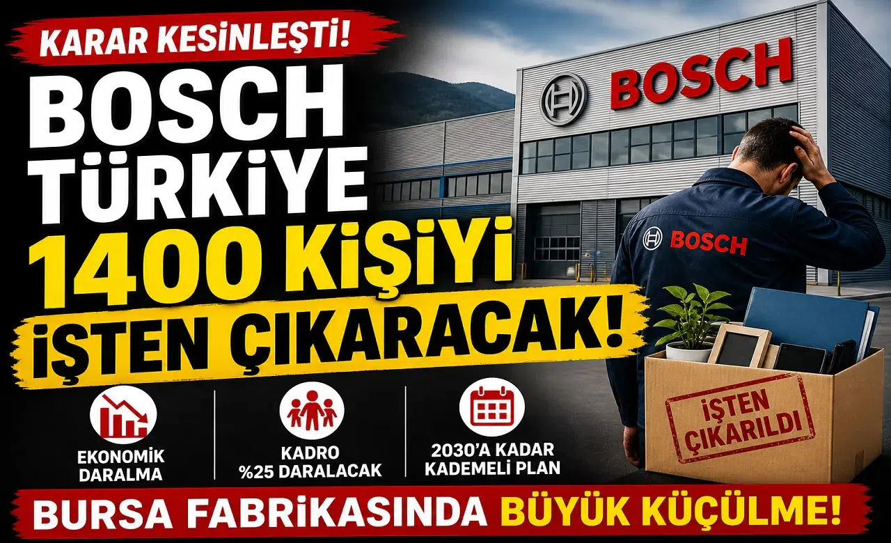 Bosch Türkiye’den Kritik Karar: 1.400 Kişi İşten Çıkarılacak