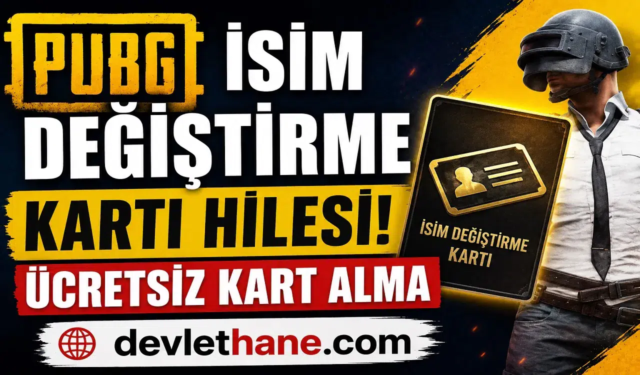 PUBG İsim Değiştirme Kartı Hilesi 2026 Ücretsiz İsim Değiştirme Rehberi