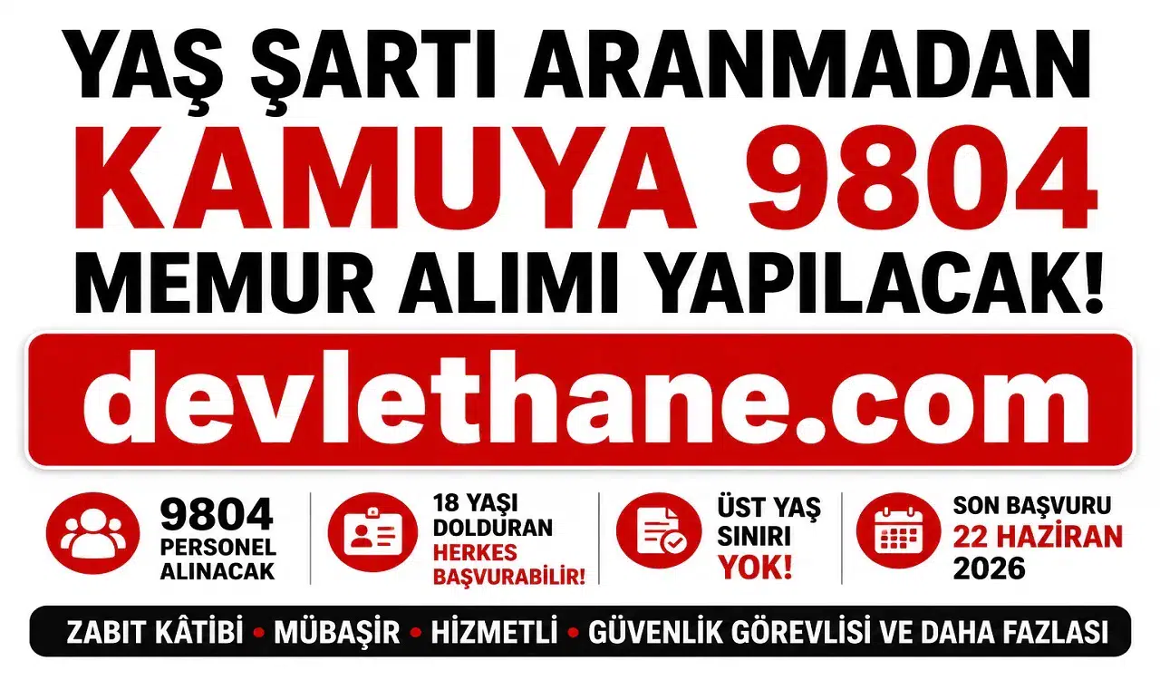 Adalet Bakanlığı'ndan Yaş Sınırı Olmadan 9 Bin 804 Personel Alımı! Başvurular 22 Haziran'a Kadar Devam Ediyor