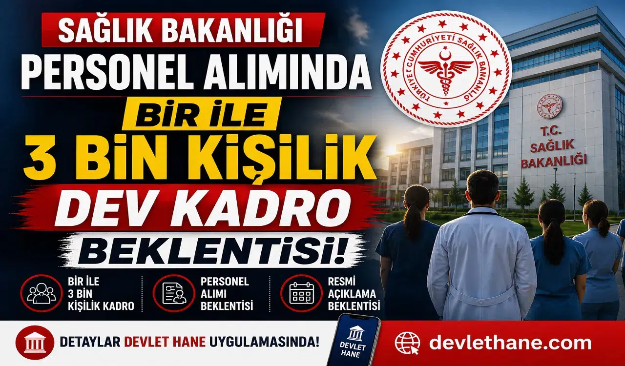 Sağlık Bakanlığı Personel Alımında Bir İle 3 Bin Kişilik Dev Kadro Beklentisi!