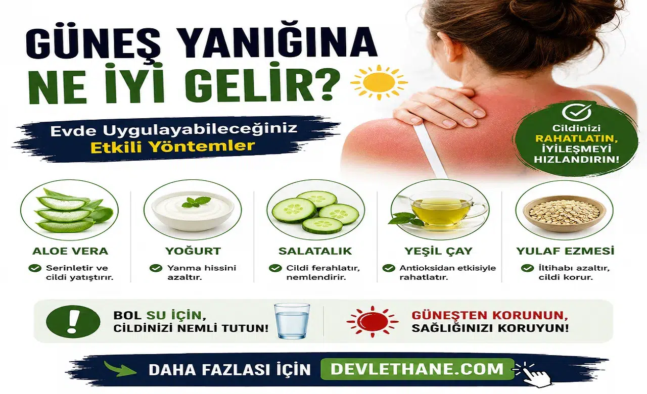 Güneş Yanığına Ne İyi Gelir? Evde Uygulanabilecek Etkili Yöntemler ve Dikkat Edilmesi Gerekenler