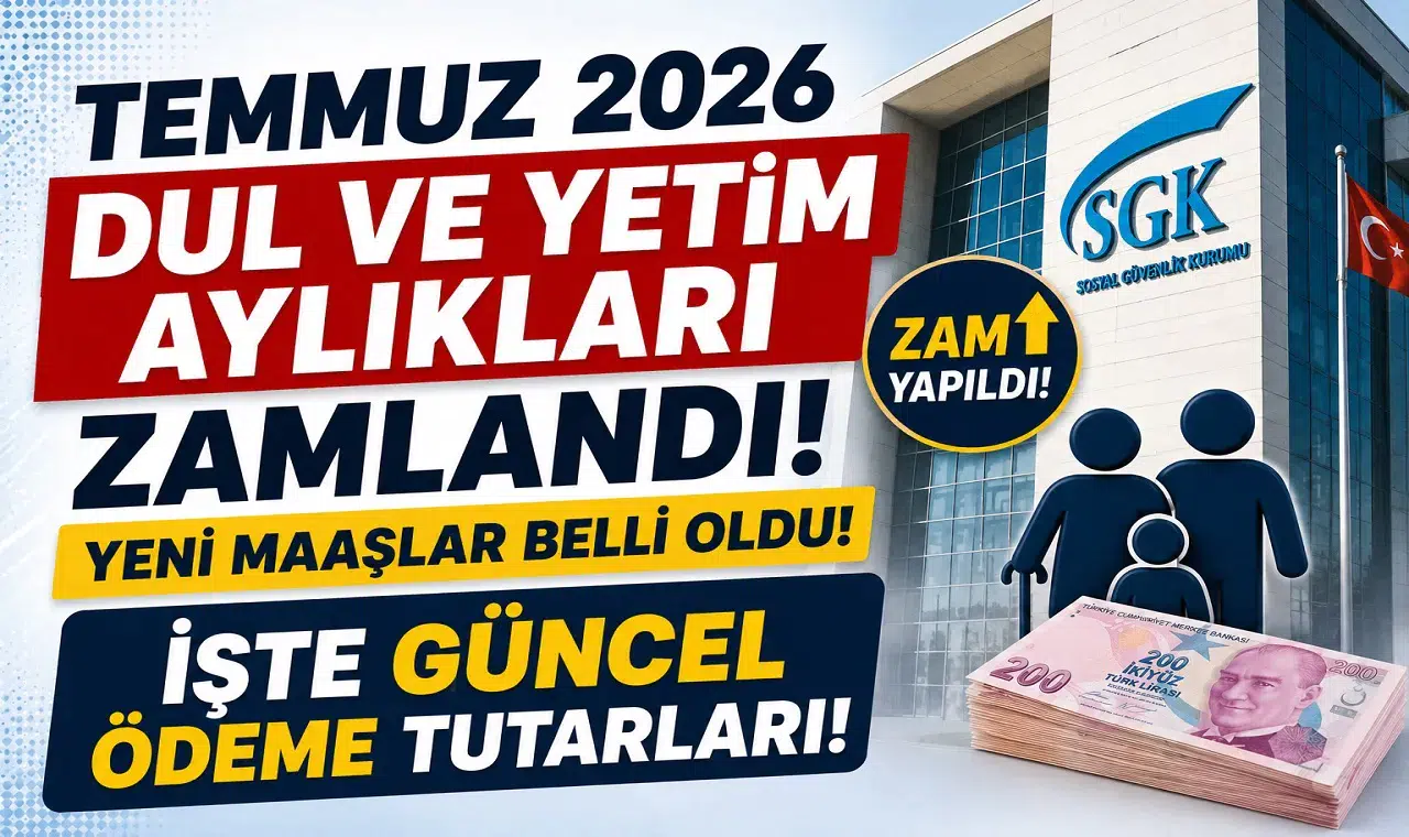 Temmuz 2026 Dul ve Yetim Aylıkları Zamlandı! Yeni Maaşlar Belli Oldu: İşte Güncel Ödeme Tutarları