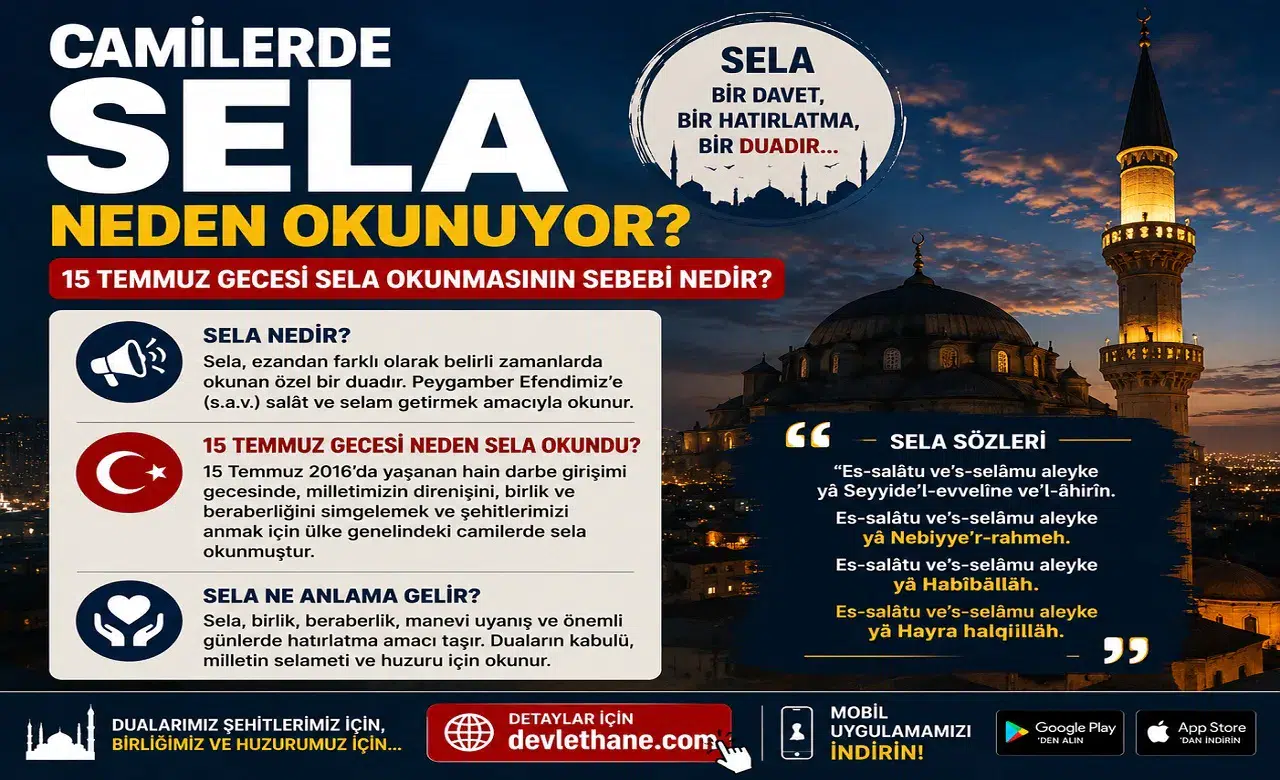 Camilerde Sela Neden Okunuyor? 15 Temmuz Gecesi Sela Okunmasının Sebebi Nedir?