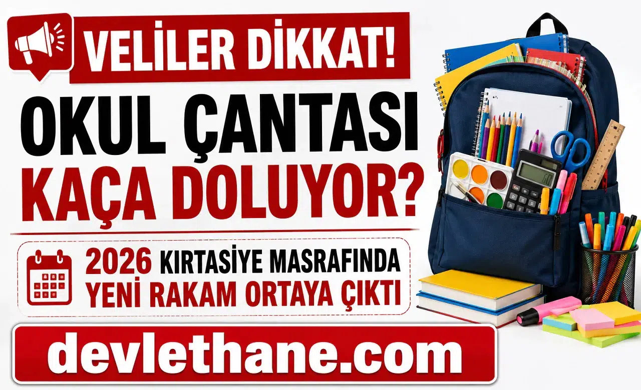 Veliler Dikkat! Okul Çantası Kaça Doluyor? 2026 Kırtasiye Masrafında Yeni Rakam Ortaya Çıktı