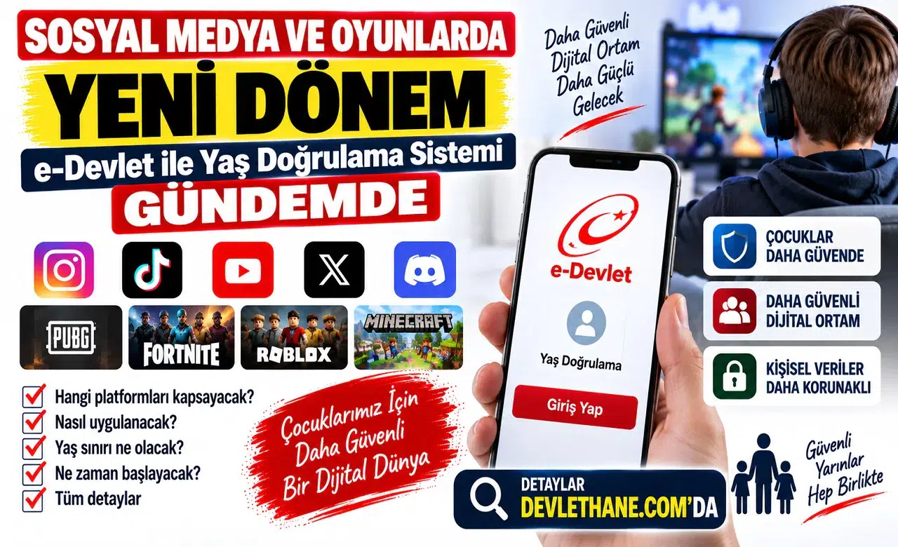 Sosyal Medya ve Oyunlarda Yeni Dönem: e-Devlet ile Yaş Doğrulama Sistemi Gündemde