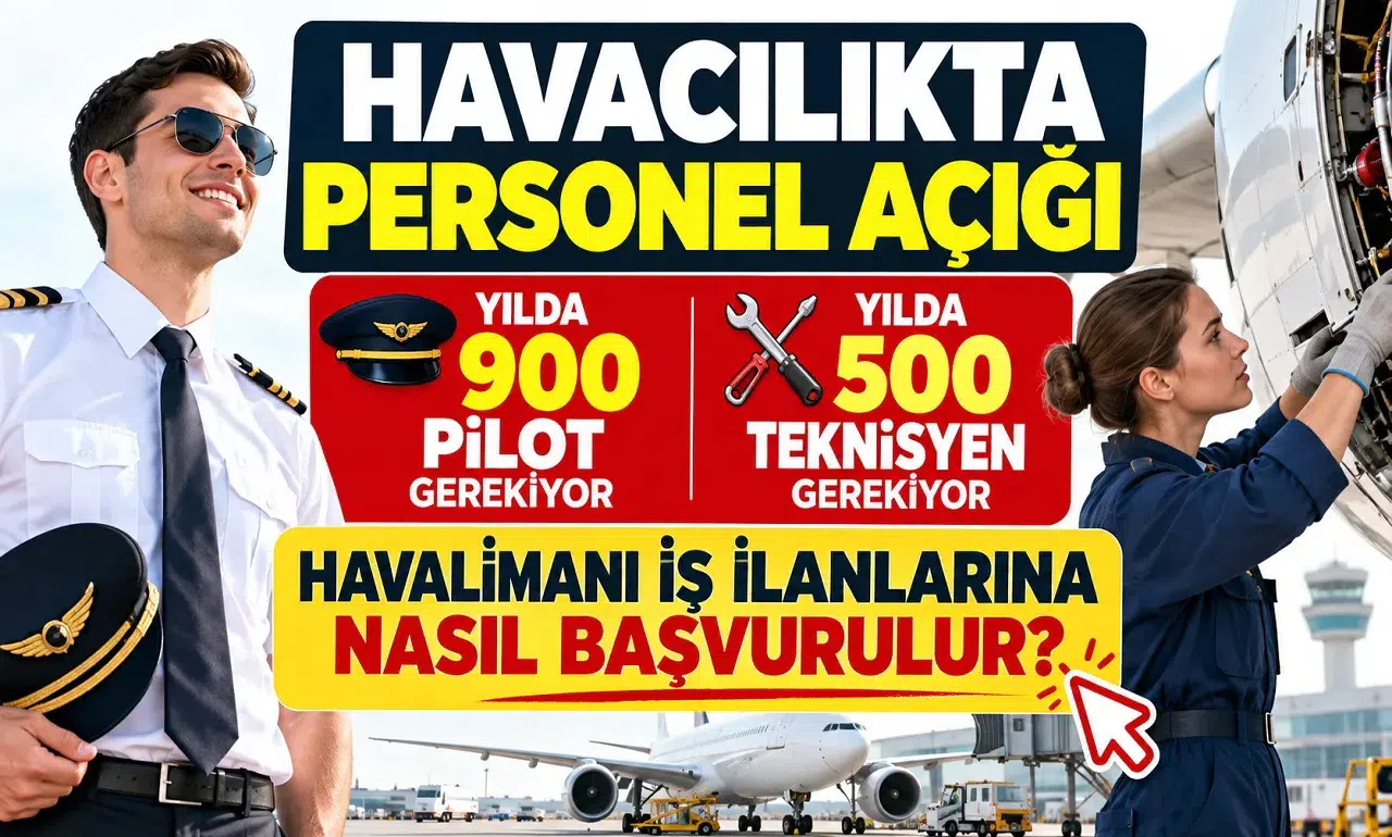 Havacılıkta Personel Açığı: Yılda 900 Pilot ve 500 Teknisyen Gerekiyor, Havalimanı İş İlanlarına Nasıl Başvurulur?