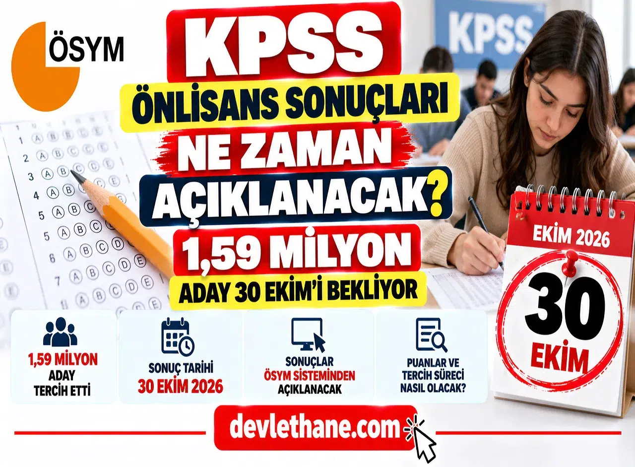 KPSS Önlisans Sonuçları Ne Zaman Açıklanacak? 1,59 Milyon Aday 30 Ekim'i Bekliyor