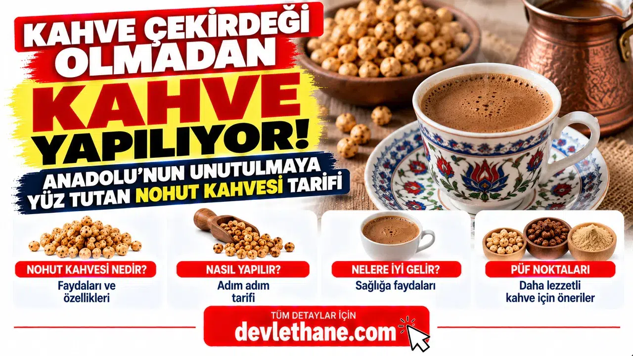 Kahve Çekirdeği Olmadan Kahve Yapılıyor! Anadolu'nun Unutulmaya Yüz Tutan Nohut Kahvesi Tarifi