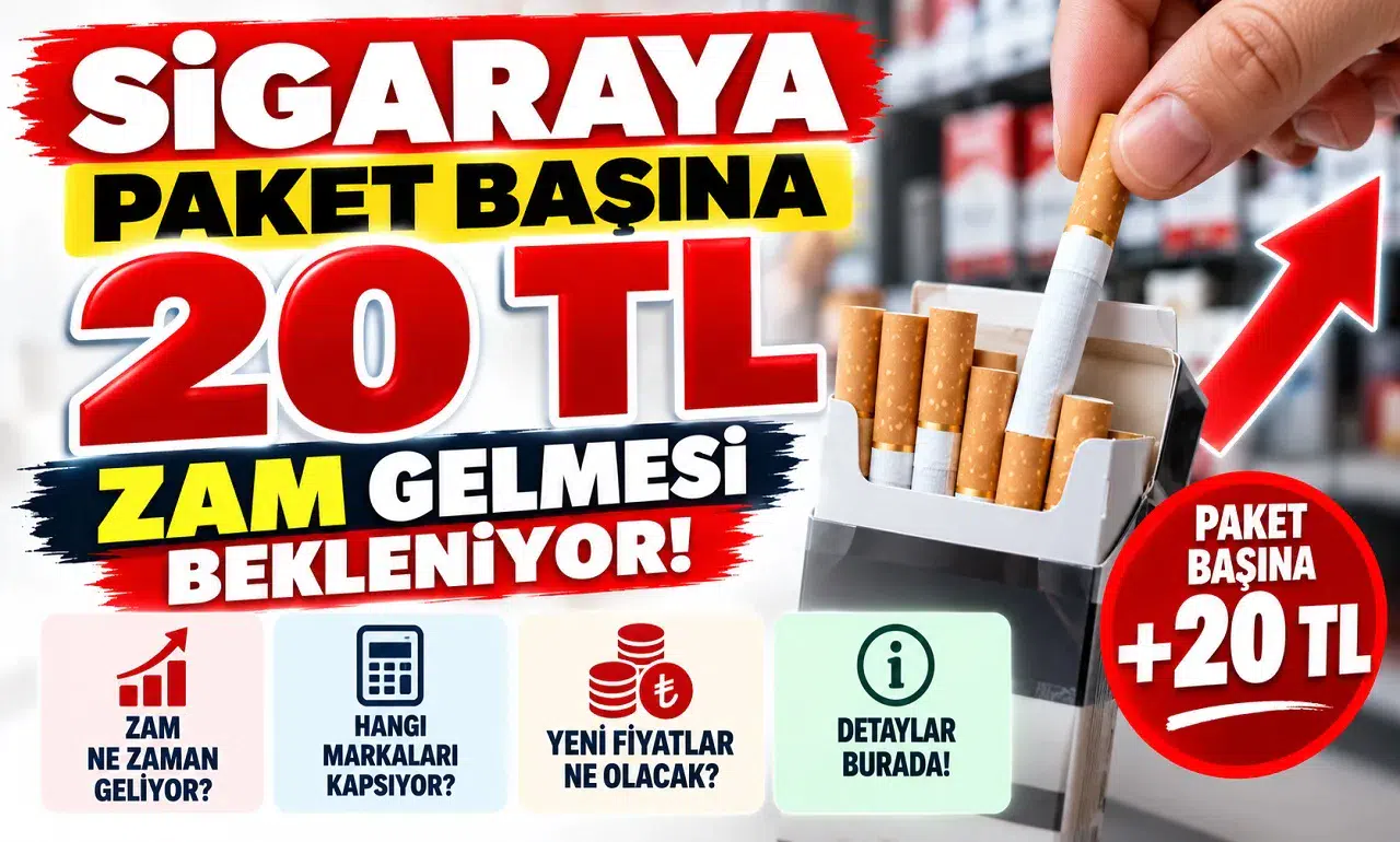Sigaraya Paket Başına 20 TL Zam Gelmesi Bekleniyor