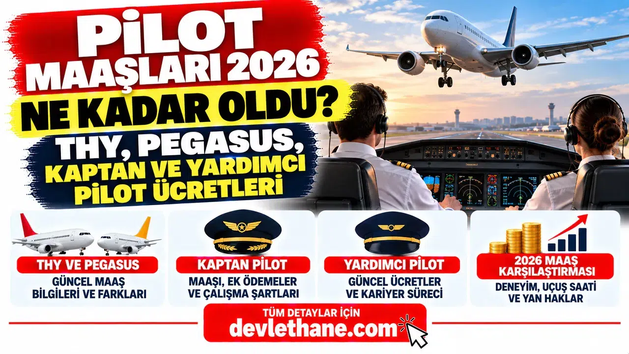 Pilot Maaşları 2026 Ne Kadar Oldu? THY, Pegasus, Kaptan ve Yardımcı Pilot Ücretleri