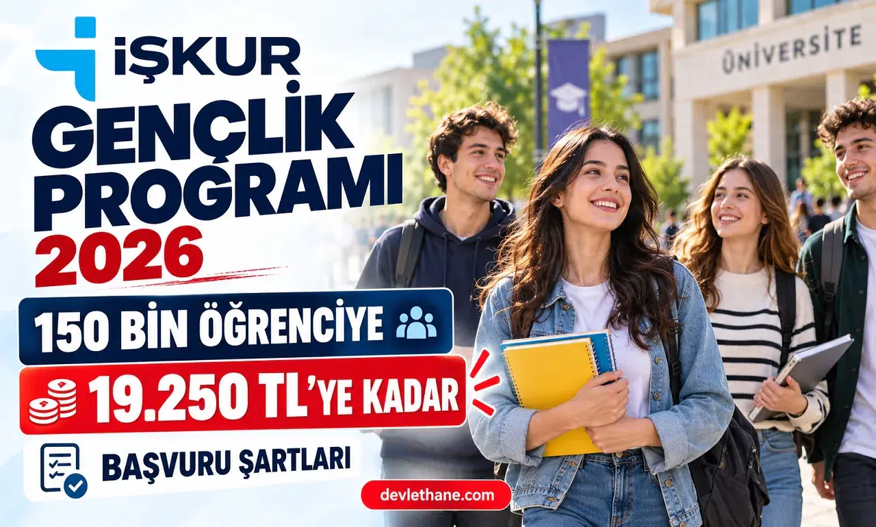 İŞKUR Gençlik Programı 2026: 150 Bin Öğrenciye Ayda 19.250 TL'ye Kadar Ödeme, Başvuru Şartları