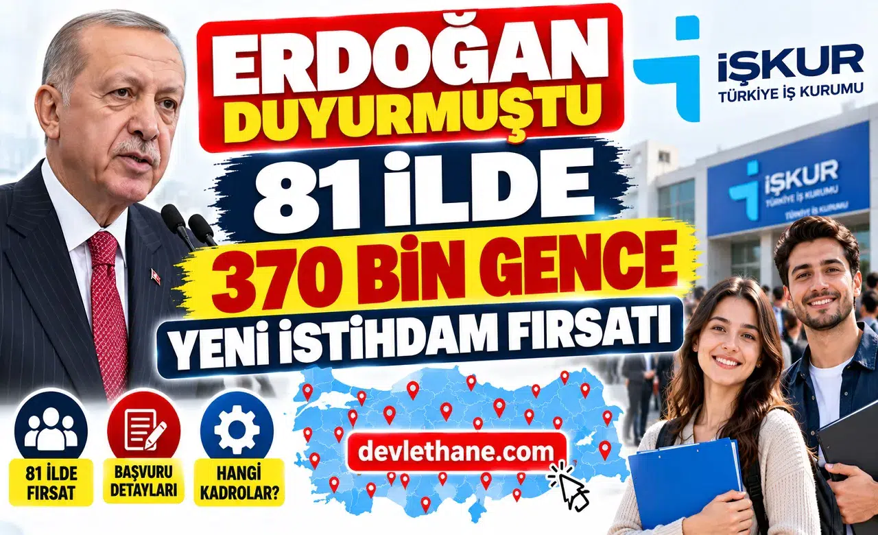 Erdoğan Duyurmuştu: İŞKUR'dan 81 İlde 370 Bin Gence Yeni İstihdam Fırsatı