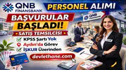 QNB Finansbank Personel Alımı Başladı! İŞKUR Üzerinden Başvurular Açık